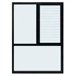 Jendela kisi-kisi kaca tetap - Non-Pecah termal Seri Klasik